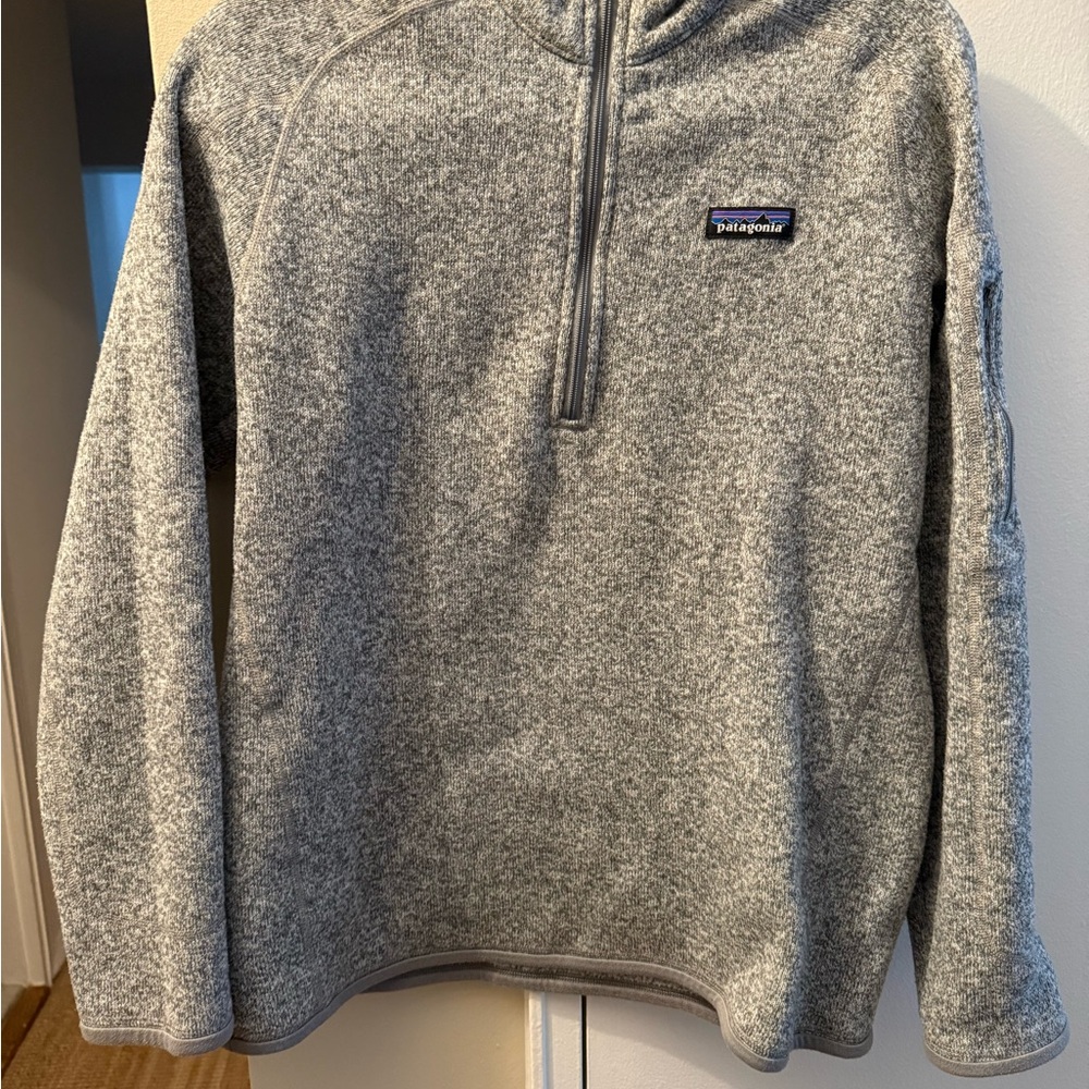 Patagonia Zip-Up Sweater in Heather Gray - L